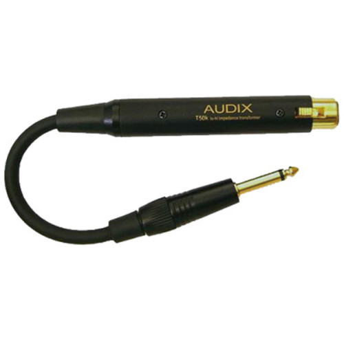 AUDIX T50K Adaptador Transformador de Impedancias con cable.
