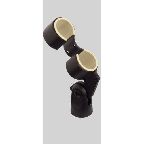 SHURE A26M Pinza para montar 2 micrófonos en vertical