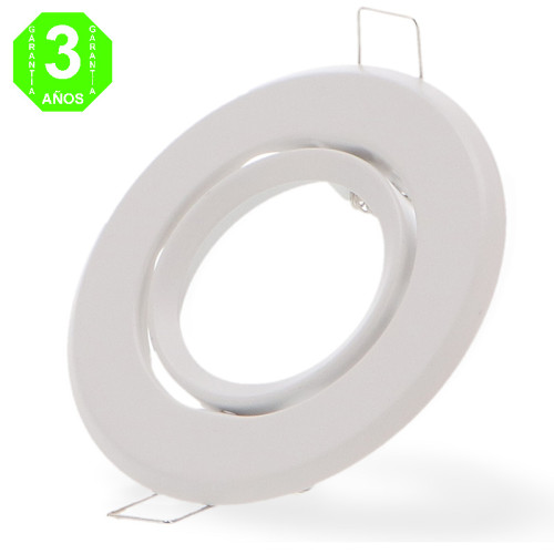 Aro Orientable Eco Blanco para GU10 MR16 50mmØ [AL4318LM]