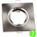 Aro Orientable Cuadrado Níquel Eco para GU10 MR16 50mmØ [AL4319LM]