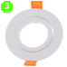 Aro Orientable Luxury Blanco para GU10 MR16 50mmØ [AL4322LM]