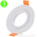 Aro Orientable Luxury Blanco para GU10 MR16 50mmØ [AL4322LM]