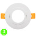 Aro Orientable Luxury Blanco para GU10 MR16 50mmØ [AL4322LM]