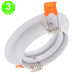 Aro Orientable Luxury Blanco para GU10 MR16 50mmØ [AL4322LM]