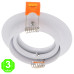 Aro Orientable Luxury Blanco para GU10 MR16 50mmØ [AL4322LM]