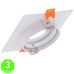 Aro Orientable Cuadrado Luxury Níquel para GU10 MR16 50mmØ [AL4323LM]