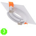 Aro Orientable Cuadrado Luxury Blanco para GU10 MR16 50mmØ [AL4324LM]