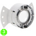Aro Integración MANU para módulos ArumLed Ronse GU10 MR16 o 50mm [AL4333LM]