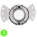 Aro Integración MANU para módulos ArumLed Ronse GU10 MR16 o 50mm [AL4333LM]