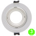 Aro HOPAKA para módulos ArumLed, Ronse, GU10, MR16 o 50mm [AL4336LM]