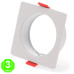 Aro Blanco o Negro Cuadrado para Módulo COBFIX 10W Empotrable [AL43614365LM]
