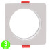 Aro Blanco o Negro Cuadrado para Módulo COBFIX 10W Empotrable [AL43614365LM]