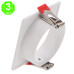 Aro Blanco o Negro Cuadrado para Módulo COBFIX 10W Empotrable [AL43614365LM]
