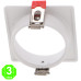 Aro Blanco o Negro Cuadrado para Módulo COBFIX 10W Empotrable [AL43614365LM]