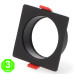 Aro Blanco o Negro Cuadrado para Módulo COBFIX 10W Empotrable [AL43614365LM]