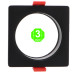 Aro Blanco o Negro Cuadrado para Módulo COBFIX 10W Empotrable [AL43614365LM]
