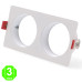 Aro 2 Elementos Empotrable Blanco o Negro para Módulos COBFIX 10W [AL43624366LM]