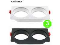 Aro 2 Elementos Empotrable Blanco o Negro para Módulos COBFIX 10W [AL43624366LM]