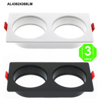 Aro 2 Elementos Empotrable Blanco o Negro para Módulos COBFIX 10W [AL43624366LM]