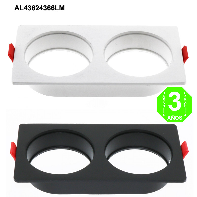 Aro 2 Elementos Empotrable Blanco o Negro para Módulos COBFIX 10W [AL43624366LM]