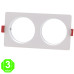 Aro 2 Elementos Empotrable Blanco o Negro para Módulos COBFIX 10W [AL43624366LM]