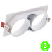 Aro 2 Elementos Empotrable Blanco o Negro para Módulos COBFIX 10W [AL43624366LM]