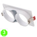 Aro 2 Elementos Empotrable Blanco o Negro para Módulos COBFIX 10W [AL43624366LM]