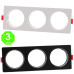 Aro 3 Elementos Empotrable Blanco o Negro para Módulos COBFIX 10W [AL43634367LM]