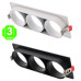 Aro 3 Elementos Empotrable Blanco o Negro para Módulos COBFIX 10W [AL43634367LM]