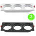Aro 3 Elementos Empotrable Blanco o Negro para Módulos COBFIX 10W [AL43634367LM]