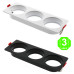 Aro 3 Elementos Empotrable Blanco o Negro para Módulos COBFIX 10W [AL43634367LM]