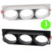 Aro 3 Elementos Empotrable Blanco o Negro para Módulos COBFIX 10W [AL43634367LM]