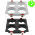 Aro 4 Elementos Empotrable Blanco o Negro para Módulos COBFIX 10W [AL43644368LM]
