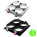 Aro 4 Elementos Empotrable Blanco o Negro para Módulos COBFIX 10W [AL43644368LM]