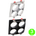 Aro 4 Elementos Empotrable Blanco o Negro para Módulos COBFIX 10W [AL43644368LM]