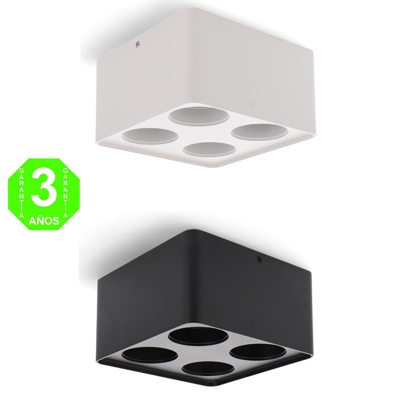 Aro 4 Elementos Superficie Blanco o Negro para Módulos COBFIX 10W [AL43724376LM]