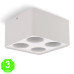 Aro 4 Elementos Superficie Blanco o Negro para Módulos COBFIX 10W [AL43724376LM]