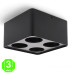 Aro 4 Elementos Superficie Blanco o Negro para Módulos COBFIX 10W [AL43724376LM]