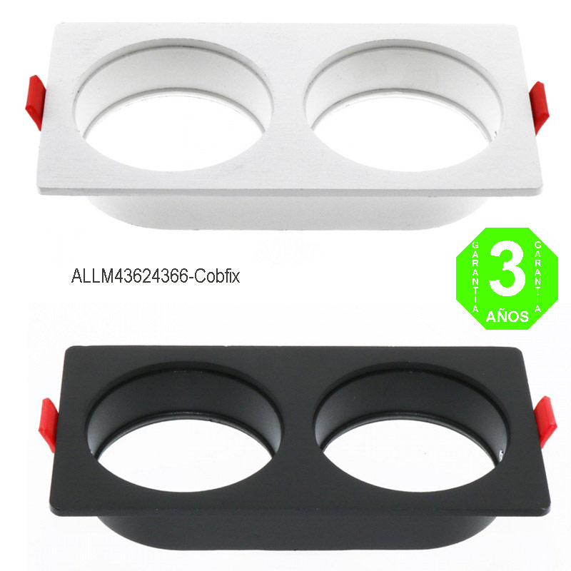 Aro 2 Elementos Empotrable Blanco o Negro para Módulos COBFIX 10W [ALLM4362-66]
