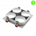 Aro 4 Elementos Empotrable Blanco o Negro para Módulos COBFIX 10W [ALLM4364-68]