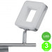 Aplique Regleta Led Orientable 3 focos Cuadrados Color Níquel [AL103962LCL]