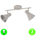 Aplique Regleta 2 focos Bombilla E14 Color Blanco Mate interior Plata [AL104962LCL]