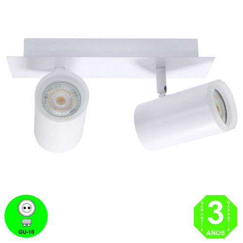 Aplique Regleta State Focos Orientables GU10 Blanco [AL4357LM]