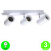 Regleta Aplique State3 Focos Orientables GU10 Blanco [AL4358LM]
