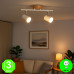 Aplique Regleta Wood Focos Orientables color Blanco madera GU10 [AL4502LM]