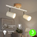 Aplique Regleta Wood Focos Orientables color Blanco madera GU10 [AL4502LM]