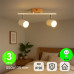 Aplique Regleta Wood Focos Orientables color Blanco madera GU10 [AL4502LM]