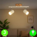 Aplique Regleta Wood Focos Orientables color Blanco madera GU10 [AL4502LM]
