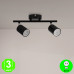 Aplique Regleta Black Focos Orientables color Negro GU10 [AL4506LM]