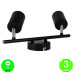 Aplique Regleta Black Focos Orientables color Negro GU10 [AL4506LM]